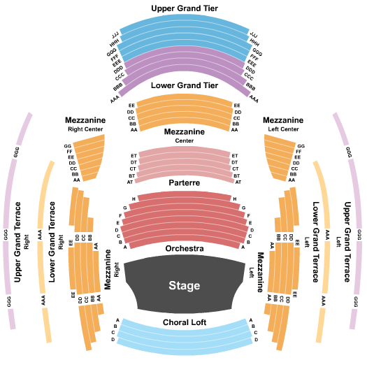 Helzberg Hall Harry Potter Seating Chart